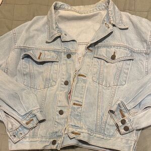 Vintage The Limited Embroidered Light Blue Jacket